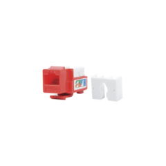 LINKEDPRO BY EPCOM Módulo Jack Keystone Cat5e con terminación 110 (Punchdown) para faceplate - Color Rojo MOD: LP-KJ-505-RD