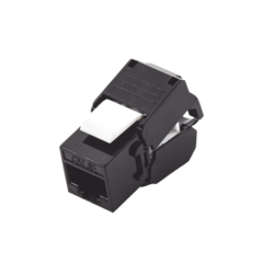 LINKEDPRO BY EPCOM Módulo Jack Keystone Cat5e (toolless), con terminación en ángulo 180 º Color Negro, Compatible con Faceplate y Patchpanel Linkedpro MOD: LP-KJ-516-TTBK