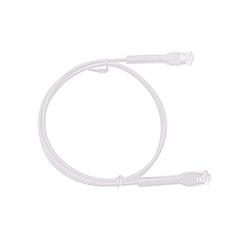 LINKEDPRO BY EPCOM Cable de Parcheo Ultra Slim Con Bota Flexible UTP Cat6 -18 cm Blanco Diámetro Reducido LPPSLIM015WH