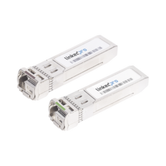 LINKEDPRO BY EPCOM Transceptores Bidireccionales SFP+ (Mini-Gbic) / Monomodo / 10 Gbps de velocidad / Conector LC / Hasta 5 km de Distancia / 2 Piezas LP-SFP-BD-10G-5