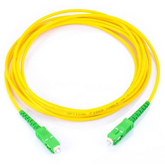 LINKEDPRO BY EPCOM Jumper de Fibra Óptica Monomodo SC/APC-SC/APC Simplex, color amarillo, 1 metro, 2 mm LPSMJSCASCASP21