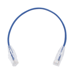 LINKEDPRO BY EPCOM Cable de Parcheo Slim UTP Cat6 - 30 cm Azul Diámetro Reducido (28 AWG) MOD: LP-UT6-030-BU28