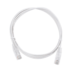 LINKEDPRO BY EPCOM Cable de Parcheo Slim UTP Cat6 - 1.5 m Blanco Diámetro Reducido (28 AWG) MOD: LP-UT6-150-WH28