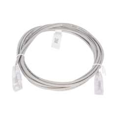 LINKEDPRO BY EPCOM Cable de Parcheo Slim UTP Cat6 - 3 m Gris Diámetro Reducido (28 AWG) MOD: LP-UT6-300-GY28