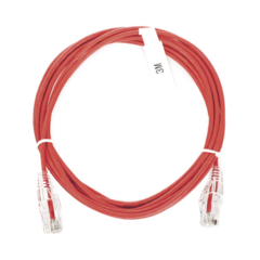 LINKEDPRO BY EPCOM Cable de Parcheo Slim UTP Cat6 - 3 m Rojo Diámetro Reducido (28 AWG) MOD: LP-UT6-300-RD-28