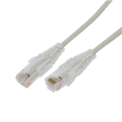 LINKEDPRO BY EPCOM Cable de Parcheo Slim UTP Cat6A - 0.5 m Gris, Diámetro Reducido (28 AWG) MOD: LP-UT6A-05-GY28