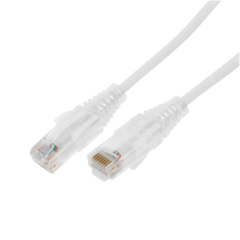 LINKEDPRO BY EPCOM Cable de Parcheo Slim UTP Cat6A - .5 m Blanco, Diámetro Reducido (28 AWG) MOD: LP-UT6A-05-WH28