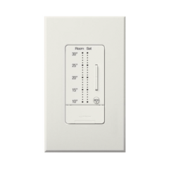 LUTRON ELECTRONICS Control de pared para Termostato seeTemp, grados centigrados MOD: LRA-WST-C-WH