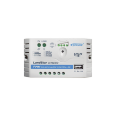 EPEVER Controlador Solar PWM 12/24 V 10 A, Salida USB MOD: LS-1024-EU