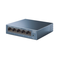 TP-LINK Switch de escritorio Gigabit de 5 puertos 10/100/1000Mbps, carcasa metálica MOD: LS105G