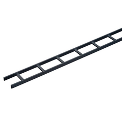 HOFFMAN Charola Tipo Escalerilla de Secciones Rectas, 12 in (305 mm) de Ancho, Travesaños a Intervalos de 9 in (229 mm), Tramo de 10 ft (3.05 m), de Acero, Color Negro LSS12BLK