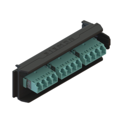 SIEMON Placa Acopladora LightVerse, 6 Conectores Dúplex LC/UPC, Acepta hasta 12 fibras Multimodo OM3 y OM4 (No Shuttered) LVA12-LCQ-BC-A - comprar en línea