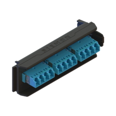 SIEMON Placa Acopladora LightVerse, 6 Conectores Dúplex LC/UPC, Acepta hasta 12 fibras Monomodo (No Shuttered) LVA12-LCU-BC-A - comprar en línea