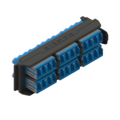 SIEMON Placa Acopladora LightVerse, 12 Conectores Dúplex LC/UPC, Acepta hasta 24 fibras Monomodo (No Shuttered) LVA24-LCU-BC-A - comprar en línea