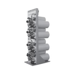 TELEWAVE, INC Combinador de Alta-Q en Rack 19", 400-512 MHz, 8Can.(10"Dia.) 2dB @ 150KHz (min.) 150Watt, N Hembras. MOD: M101-450-8TRM-3Q