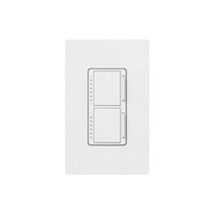 LUTRON ELECTRONICS Maestro Dimmer dispositivo dual, un solo polo, 120V,300W MOD: MA-L3L3-WH