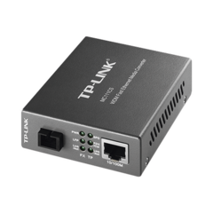 TP-LINK Convertidor Multimedia VDM Monomodo, 1 puerto RJ45 10/100, 1 puerto SC/UPC, hasta 20KM, Para su funcionamiento requiere el modelo MC112CS MOD: MC111CS