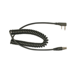 PRYME Cable en espiral para auricular HDS-EMB para radios Kenwood Serie G/ 3230/ 2102G/ 2202L/ 2212L/ 2170/ 2360/ 2302/ 2312/ 2000/ 2402/ NX-220/ 320/ NX-240/ 340/ TKD-240/ 340. MOD: MCEM-01
