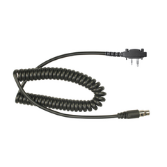 PRYME Cable resistente al fuego (UL-914), para auricular HDS-EMB con atenuación de ruido para radios Icom IC-2000/3003/3013/3021/3103/4003/4013/4021/4031/4103/4210/4230, IC-F14, IC-F1000/2000/S/T MOD: MC-EM30S
