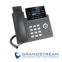 GRANDSTREAM Teléfono IP Grado Operador, 4 líneas SIP con 2 cuentas, pantalla a color 2.4", codec Opus, IPV4/IPV6 con gestión en la nube GDMS GRP2612