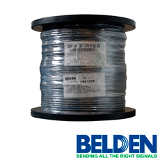 BELDEN CABLE PARA SEGURIDAD Y SONIDO BELDEN 5500F1 0081000 FORRO PVC GRIS CM 2C/22AWG 2 CONDUCTORES CALIBRE 22 AWG COBRE ESTAÑADO, MULTIFILAR BLINDADO USO INTERIOR-EXTERIOR ESPECIAL PARA INSTALACIONES MEGAFONÍA, AUDIO, ALTAVOZ,AMBIENTE RUIDOSO Y HÚMEDO CONDUCTO DE BAJO NIVEL BOBINA DE 1000 PIES 305 METROS 5500F1 0081000