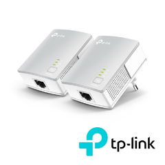 TP-LINK Kit Adaptador Powerline Ethernet, tecnologia HomePlug AV, 500Mbps, Plug and Play, hasta 300 M dentro de casa, 1 Puerto 10/100 Mbps y tamaño ultra compacto TL-PA4010 KIT