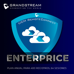 GRANDSTREAM Licencia anual Enterprise Remote Connect 400 usuarios y 64 sesiones concurrentes para UCM63XX / UCM63XXA UCMRC-ENTERPRISE
