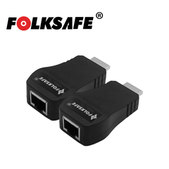 FOLKSAFE EXTENSOR HDMI FS-HD2000E FOLKSAFE TRANSMISOR Y RECEPTOR HASTA 50M CON UTP CAT5E Y 60M CON UTP CAT6 / EXTENCION DE SEÑAL HDMi - ALIMENTACIÓN 5VCD1AMP TIPO C HASTA 1080P FÁCIL DE INSTALAR Y MANIPULAR FS-HD2000E