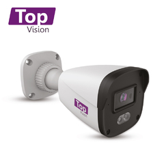 TOPVISION POWERED BY MERIVA CÁMARA HD BULLET TOPVISION AHD / TVI / CVI /SD / 5 MP / 3.6 MM / 20 M LUZ CÁLIDA / MICRÓFONO INTEGRADO / IP67 / COC / CARCASA PLÁSTICA / 12VDC IMAGEN A COLOR 24X7 AUDIO POR COAXIAL O UTP TBFC500A