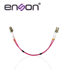 ENSON JUMPER DE FIBRA OPTICA ENSON ENS-JUMP030MM4 FORRO DE PVC TIPO DE FIBRA MULTIMODO OM4 50/125 MICRAS CONECTORES LC DUPLEX - LC DUPLEX LONGITUD 1 PIE - 30 CMS ENS-JUMP030MM4