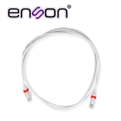 ENSON PATCHCORD UTP CAT6A ENSON P6A021WH FORRO PVC BLANCO 4 PARES CALIBRE CONDUCTOR 26 AWG USO INTERIOR LONGITUD 7 PIES 2.1 METROS P6A021WH