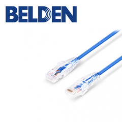 BELDEN PATCHCORD UTP CAT6 BELDEN C601106000F6 FORRO PVC AZUL CMR-RISER 4 PARES CALIBRE CONDUCTOR 24 AWG 100% COBRE USO INTERIOR PARTES RELACIONADAS:CONECTORES MODULARES CAT6 PATCH PANEL CAT6 LONGITUD 6 PULGADAS 0.15 METROS C601106000F6