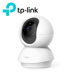 TP-LINK Cámara IP Wi-Fi para hogar, 3 megapixel, audio doble vía, visión nocturna, notificación Push, acepta memoria Micro SD de para grabación. TAPO C210