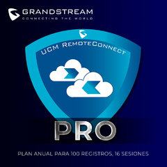 GRANDSTREAM Licencia anual Pro Remote Connect 100 usuarios y 16 sesiones concurrentes para UCM63XX / UCM63XXA UCMRC-PRO