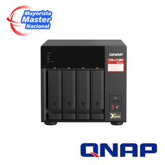 QNAP NAS QNAP TS-473A-8G-US PROCESADOR AMD RYZEN V1500B / MEMORIA RAM 8GB / 4 BAHIAS FRONTALES SATA 3.5 PULGADAS y 2.5 PULGADAS / 2 PUERTOS RJ45 2.5GbE / MONTAJE EN ESCRITORIO / APLICACIONES PYME PARA COMPARTIR Y RESPALDAR DATOS EN LA NUBE TS-473A-8G-US