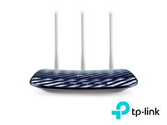 TP-LINK Router Inalámbrico doble banda AC, 2.4 GHz y 5 GHz Hasta 733 Mbps, 3 antenas externas omnidireccional, 4 Puertos LAN 10/100 Mbps, 1 Puerto WAN 10/100 Mbps ARCHER C20