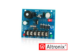 ALTRONIX Fuente Tipo tarjeta de 1 salida seleccionable en 6,12 Y 24Vcc @ 2.5 A con capacidad de respaldo, requiere transformador de entrada SMP3