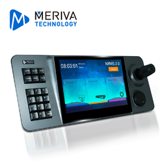 MERIVA TECHNOLOGY JOYSTICK CONTROL DE PTZ IP POR RED / PANTALLA TOUCH / S.O. ANDROID / COMPATIBLE CON DISPOSITIVOS MERIVA TECHNOLOGY Y ONVIF/ COMPATIBLE CON PLATAFORMA DE GESTIÓN DE VIDEO NVMS 2.0 Y VIDEOWALL MERIVA MKB-IP23A