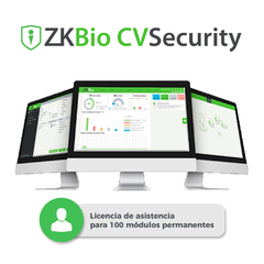 ZKTECO Licencia para ZKBio CVsecurity permite gestionar hasta 100 dispositivos para tiempo y asistencia ZKCV-TA-P100