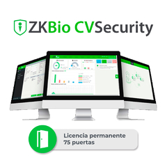 ZKTECO Licencia para ZKBio CVsecurity permite gestionar hasta 75 dispositivos para tiempo y asistencia ZKCV-TA-P75