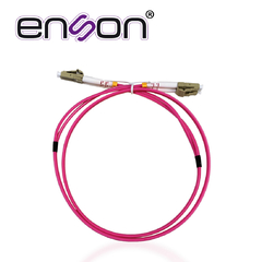 ENSON JUMPER DE FIBRA OPTICA ENSON ENS-JUMP090MM4 FORRO DE PVC TIPO DE FIBRA MULTIMODO OM4 50/125 MICRAS CONECTORES LC DUPLEX - LC DUPLEX LONGITUD 3 PIE - 90 CMS ENS-JUMP090MM4