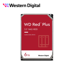 WESTERN DIGITAL DD DISCO DURO WD RED PLUS 3.5 SATA 6TB CACHE 64MB 5640RMP ESPECIAL PARA ALMACENAMIENTO Y NAS WD60EFPX