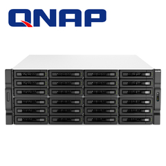 QNAP NAS QNAP TS-h3087XU-RP-E2378-64G-US 30 BAHIAS 4UR INTEL XEON 8 NUCLEOS 16 HILOS 64GB DE RAM 24 x 2.5"/3.5" SATA + 6 x 2.5" SATA CON FUENTE DE PODER REDUNDANTE 2 PUERTOS 10GBASE-T Y DOS PUERTOS 2.5G TS-h3087XU-RP-E2378-64G-US