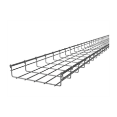CHAROFIL Charola tipo malla 66/250 mm, con acabado Electro Zinc, hasta 262 cables Cat6, tramo 3 mm MOD: MG-50-434EZ