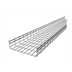 CHAROFIL Charola tipo malla 116/400 mm, con acabado Electro Zinc, hasta 738 cables Cat6, tramo 3 m MG-50-446EZ