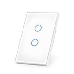 SFIRE (ZWAVE) Interruptor On/Off panel táctil touch inalámbrico Zwave Plus 2 botones. Compatible con Hubitat HC8, Álula M2M, otro MHS512