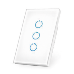 SFIRE (ZWAVE) Interruptor On/Off panel táctil touch inalámbrico Zwave Plus 3 botones. Compatible con Hubitat HC8, Álula M2M, otro MHS513