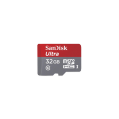 SANDISK Memoria microSD de 32GB clase 10 de 80MB/s MOD: MICROSDHC32ULT