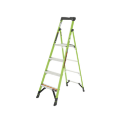Little Giant Ladder Systems Escalera de Aluminio + Fibra de Vidrio de 1.8m con Soporte para Herramienta. !La Más Liviana del Mundo! (SKU : 15366-001) MOD: MIGHTYLITE-6-IA