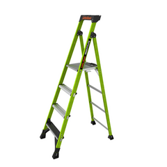 Little Giant Ladder Systems Escalera de Aluminio + Fibra de Vidrio de 1.8m con Soporte para Herramienta. !La Más Liviana del Mundo! (SKU:15406-001) MOD: MIGHTYLITE-6IA-V2